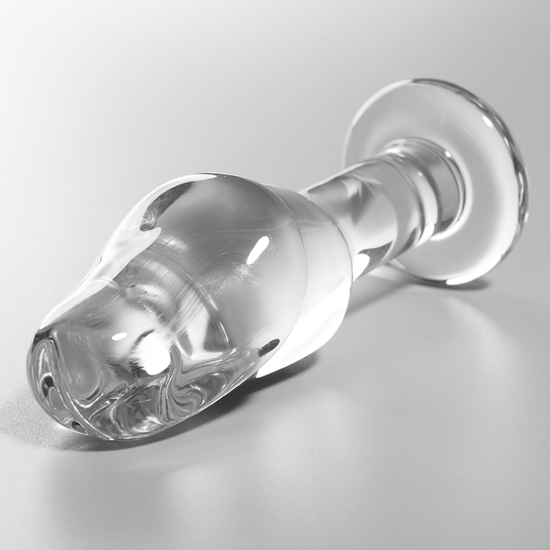 NEBULA SERIES BY IBIZA - MODEL 6 ANAL PLUG BOROSILICATE GLASS 12.5 X 4 CM CLEAR - Image 2