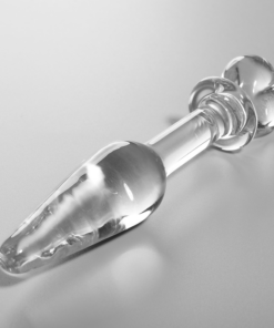 Alternative view of NEBULA SERIES BY IBIZA - MODEL 7 ANAL PLUG BOROSILICATE GLASS 13.5 X 3 CM CLEAR