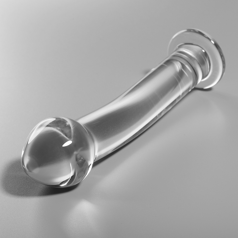NEBULA SERIES BY IBIZA - MODEL 11 DILDO BOROSILICATE GLASS 16 X 3 CM CLEAR - Image 2