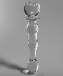 Alternative view of NEBULA SERIES BY IBIZA - MODEL 21 DILDO BOROSILICATE GLASS 20.5 X 3.5 CM CLEAR