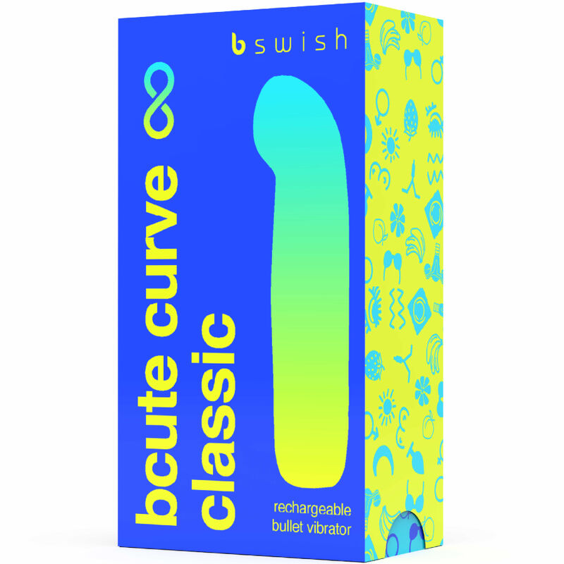 B SWISH - BCUTE CURVE INFINITE CLASSIC RECHARGEABLE VIBRATOR BLUE SILICONE - Image 4