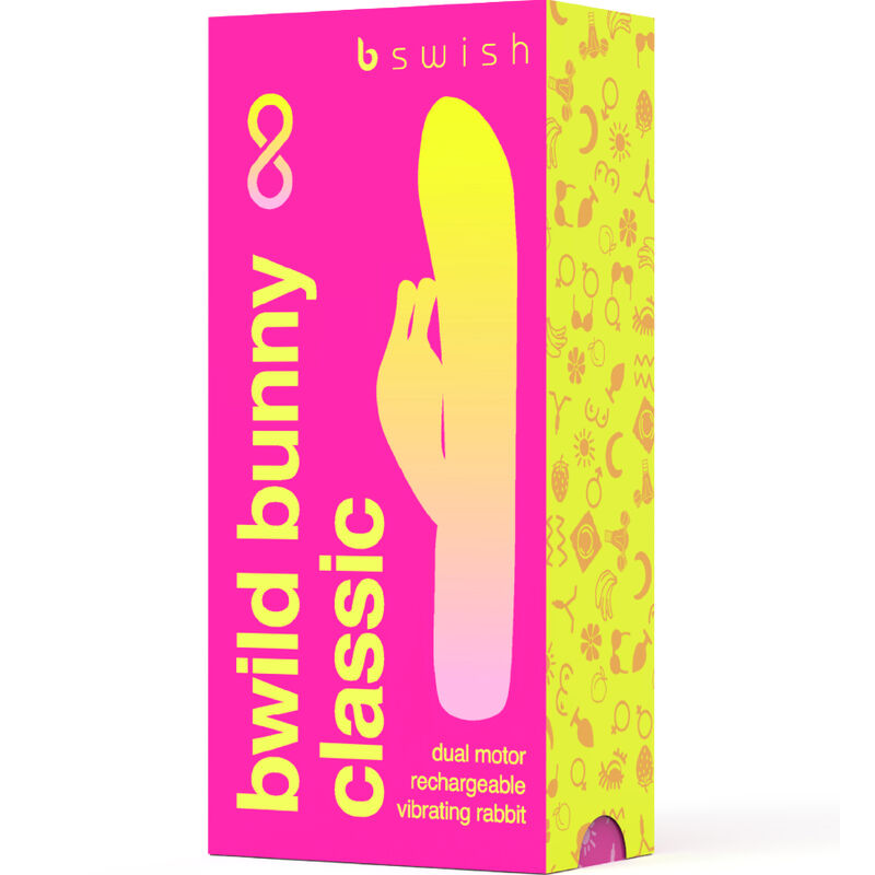 B SWISH - BWILD BUNNY INFINITE CLASSIC RECHARGEABLE VIBRATOR PINK SILICONE - Image 4