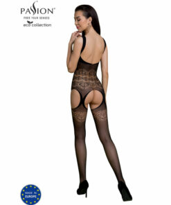 Alternative view of PASSION - ECO COLLECTION BODYSTOCKING ECO BS005 BLACK