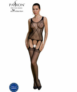 PASSION - ECO COLLECTION BODYSTOCKING ECO BS007 BLACK