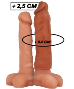 VIRILXL - LIQUID SILICONE V5 BROWN PENIS EXTENSION