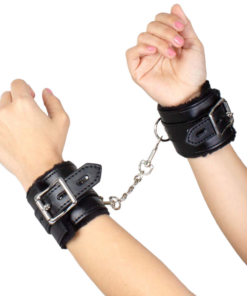 SECRETPLAY - BLACK BONDAGE HANDCUFFS BDSM COLLECTION