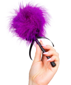 SECRETPLAY - PINK PURPLE MARABOU DUSTER