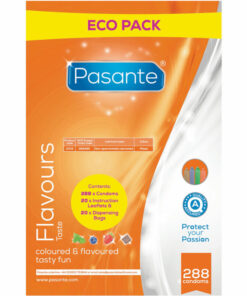 PASANTE - CONDOMS ECO PACK FLAVORS BAG 288 UNITS