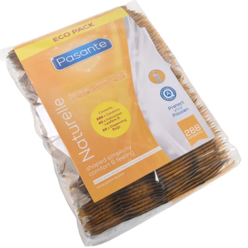 PASANTE - CONDOMS ECO PACK NATURELLE BAG 288 UNITS - Image 3