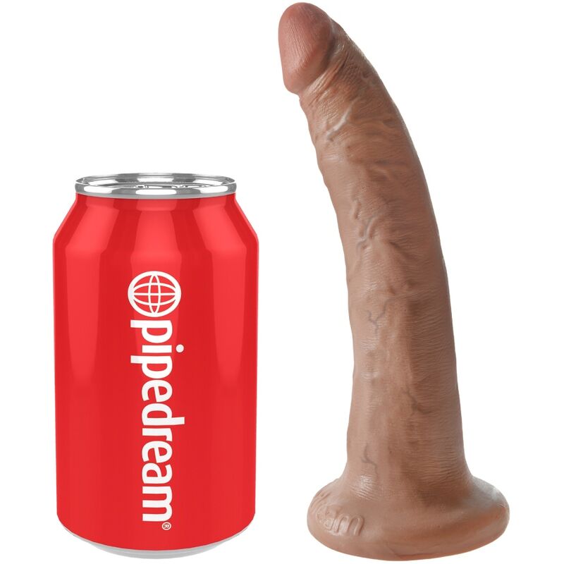 KING COCK - REALISTIC PENIS 17.5 CM CARAMEL - Image 4