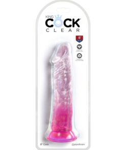 Alternative view of KING COCK - CLEAR REALISTIC PENIS 19.7 CM PINK