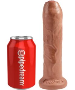 Alternative view of KING COCK - UNCUT REALISTIC PENIS 17.8 CM CARAMEL