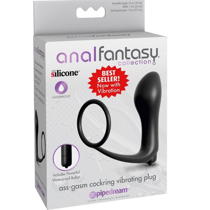 ANAL FANTASY ELITE COLLECTION - ASS-GASM COCKRING VIBRATOR PLUG - Image 3