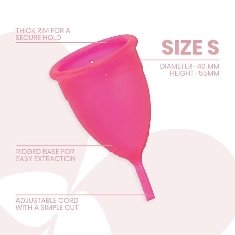 INTIMICHIC - MENSTRUAL CUP MEDICAL GRADE SILICONE - SIZE S - Image 3