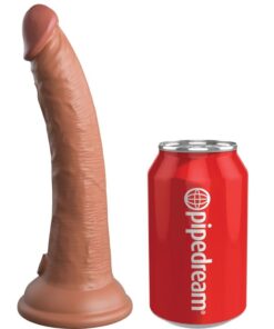 KING COCK - ELITE REALISTIC SILICONE DILDO 17.8 CM CARAMEL