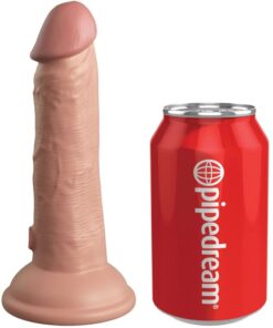 KING COCK - ELITE REALISTIC DILDO VIBRATING  SILICONE 15.2 CM