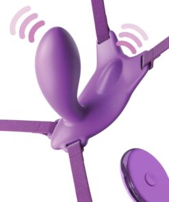 Alternative view of FANTASY FOR HER - BUTTERFLY HARNESS G-SPOT WITH VIBRATOR, RECHARGEABLE  REMOTE CONTROL VIOLET