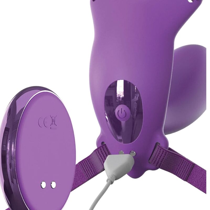 FANTASY FOR HER - BUTTERFLY HARNESS G-SPOT WITH VIBRATOR, RECHARGEABLE REMOTE CONTROL VIOLET - Image 3