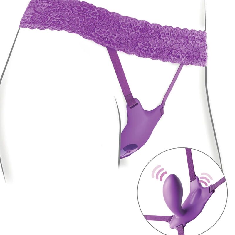 FANTASY FOR HER - BUTTERFLY HARNESS G-SPOT WITH VIBRATOR, RECHARGEABLE REMOTE CONTROL VIOLET - Image 4