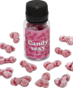 DIABLO PICANTE - CANDY SEXY JAR OF 12 STRAWBERRY-CHERRY FLAVOR GUMMIES