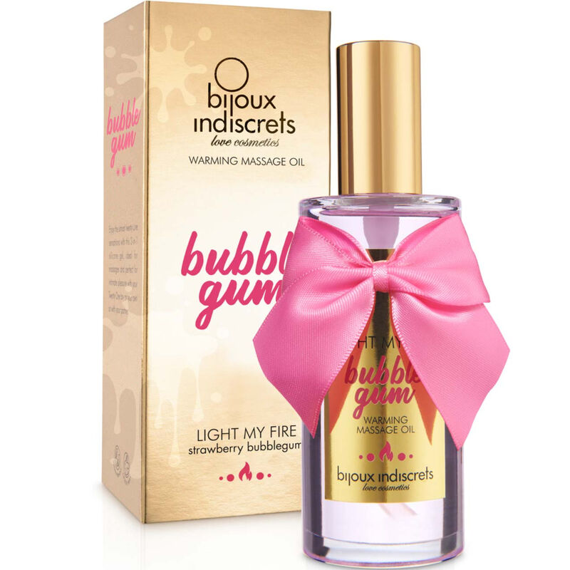 BIJOUX - INDISCRETS LIGHT MY FIRE MASSAGE OIL HEAT EFFECT GUM FLAVOR - Image 2