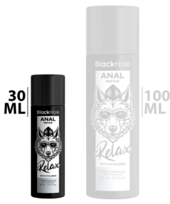Alternative view of BLACK HOLE - ANAL REPAIR WATER BASED RELAX WITH HYALURON 30 ML