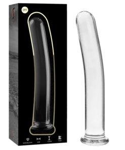 NEBULA SERIES BY IBIZA - MODEL 9 DILDO BOROSILICATE GLASS 15.5 X 2.5 CM CLEAR