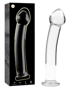 NEBULA SERIES BY IBIZA - MODEL 11 DILDO BOROSILICATE GLASS 16 X 3 CM CLEAR