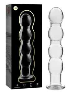 NEBULA SERIES BY IBIZA - MODEL 10 DILDO BOROSILICATE GLASS 16.5 X 3.5 CM CLEAR