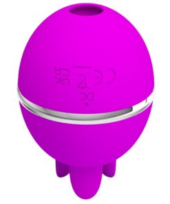 Alternative view of PRETTY LOVE - GEMINI BALL PURPLE ROUND SILICONE VIBRATOR