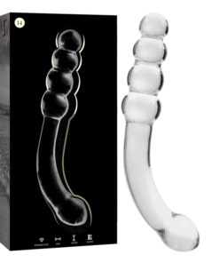 NEBULA SERIES BY IBIZA - MODEL 14 DILDO BOROSILICATE GLASS 18.5 X 3 CM CLEAR