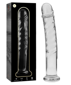 NEBULA SERIES BY IBIZA - MODEL 16 DILDO BOROSILICATE GLASS 18.5 X 3 CM CLEAR