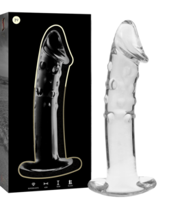 NEBULA SERIES BY IBIZA - MODEL 19 DILDO BOROSILICATE GLASS 18.5 X 4 CM CLEAR