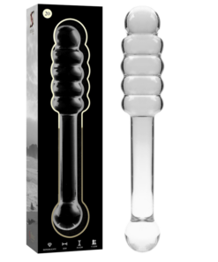 NEBULA SERIES BY IBIZA - MODEL 20 DILDO BOROSILICATE GLASS 20.5 X 3 CM CLEAR