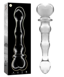 NEBULA SERIES BY IBIZA - MODEL 21 DILDO BOROSILICATE GLASS 20.5 X 3.5 CM CLEAR