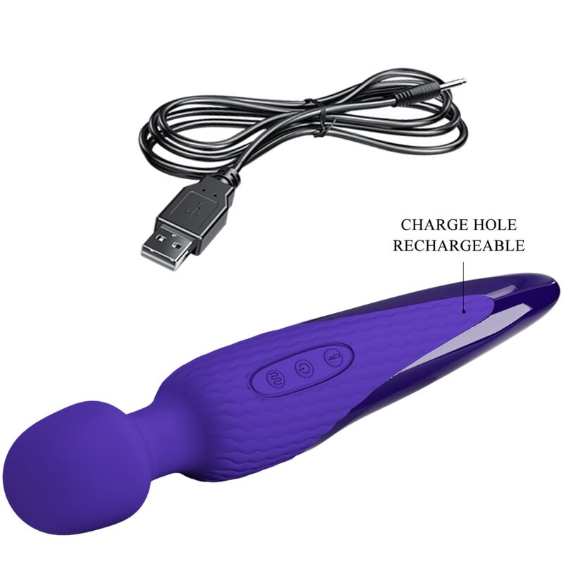 PRETTY LOVE - ANTONY YOUTH WAND VIBRATOR VIOLET HEAT EFFECT - Image 5