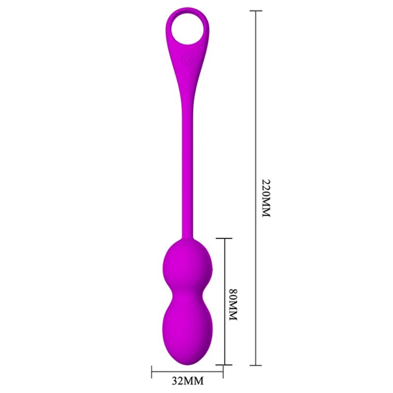 PRETTY LOVE - ELVIRA RECHARGEABLE VIBRATING BALLS PURPLE - Image 5