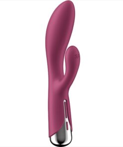 SATISFYER - SPINNING RABBIT 1 ESTIMULACION CLITORIS Y PUNTO G ROJO