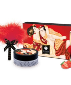 SHUNGA - STRAWBERRY EDIBLE MASSAGE POWDER KIT