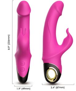 ARMONY - METEROR DILDO VIBRATOR RABBIT ROTATOR FUCHSIA