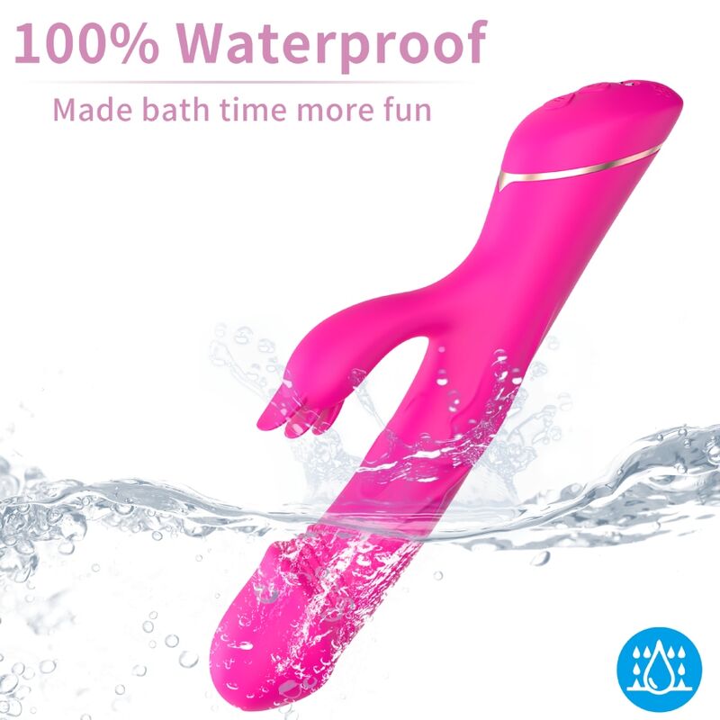 ARMONY - DILDO VIBRATOR RABBIT SILICONE FUCHSIA - Image 3