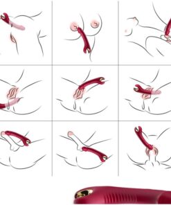 Alternative view of ARMONY - PRINCE DILDO VIBRATOR  ROTATOR RED