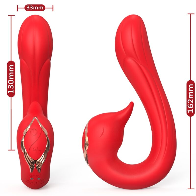 ARMONY - DELFIN VIBRATOR MULTIPOSITION HEAT EFFECT RED - Image 2