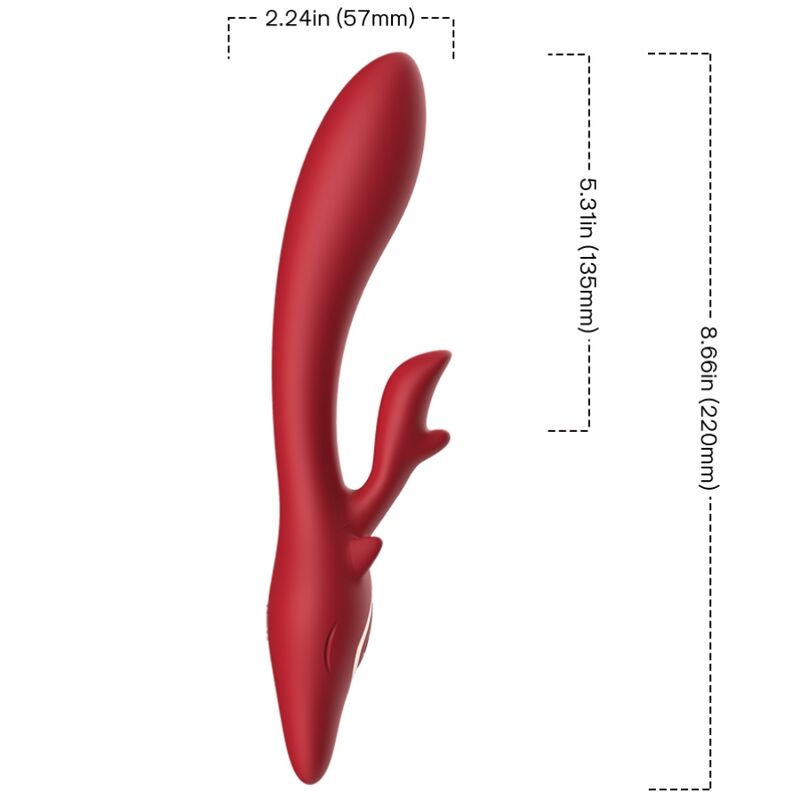 ARMONY - ELK VIBRATOR RABBIT CURVED RED - Image 2