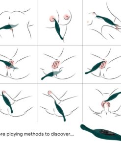 Alternative view of ARMONY - STIMULATOR  VIBRATOR LEAF GREEN