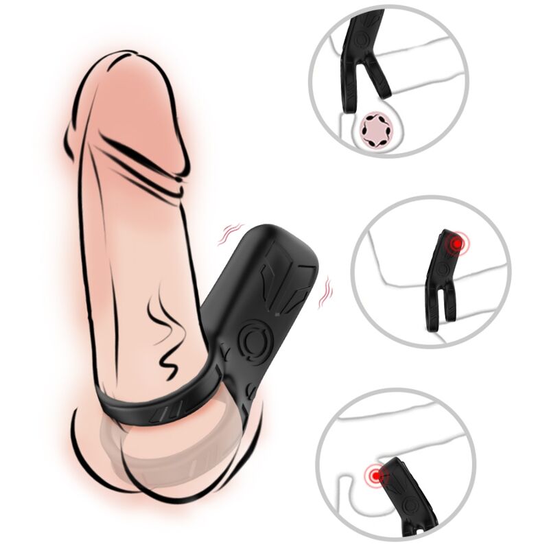ARMONY - DOUBLE RING VIBRATOR BLACK - Image 2