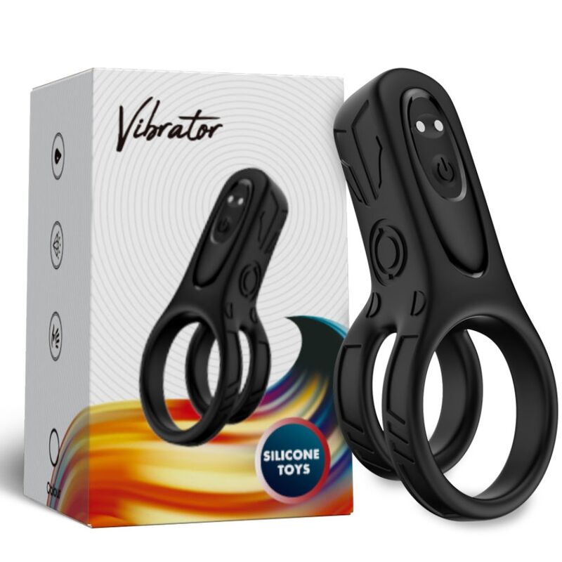 ARMONY - DOUBLE RING VIBRATOR BLACK - Image 4
