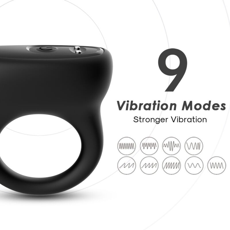ARMONY - RING VIBRATOR BLACK - Image 4