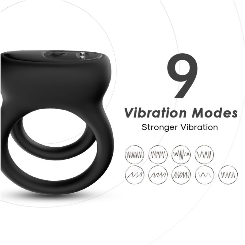 ARMONY - DOUBLE RING VIBRATOR BLACK - Image 2