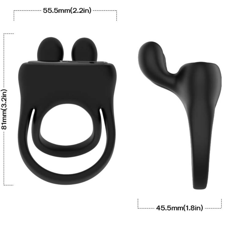 ARMONY - RING VIBRATOR RABBIT BLACK - Image 4